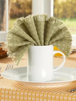 Mountain Weavers Thanksgiving Cotton Napkins, Set of 2