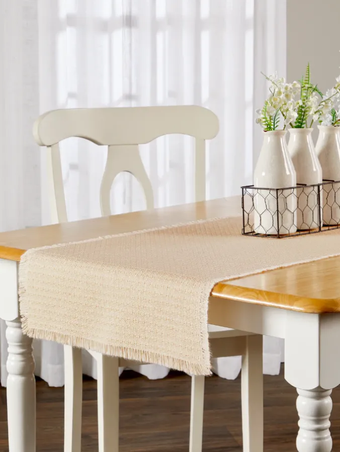 Mountain Weavers Thanksgiving Cotton Table Runner, 18 Inch Wide