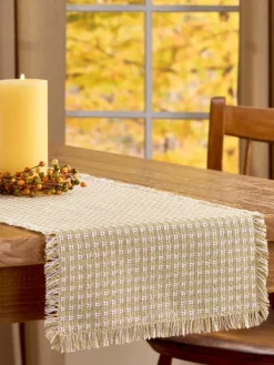Mountain Weavers Thanksgiving Cotton Table Runner, 14 Inch Wide
