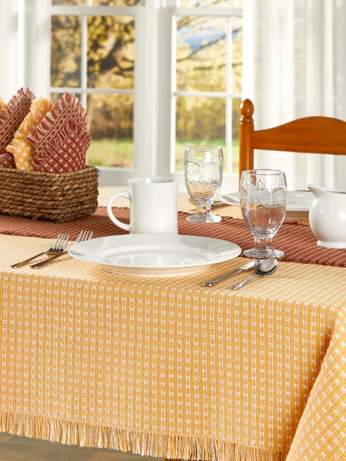 Mountain Weavers Thanksgiving Cotton Tablecloth