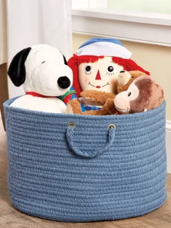 Mount Mansfield Indoor/Outdoor Solid Braided Basket