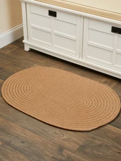 Mount Mansfield Indoor/Outdoor Solid Braided Oval Rug