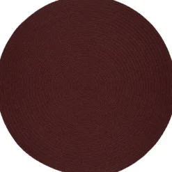 Mount Mansfield Indoor/Outdoor Solid Color Braided Round Rug