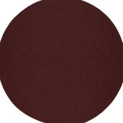 Mount Mansfield Indoor/Outdoor Solid Color Braided Round Rug