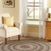 Mount Mansfield Indoor/Outdoor Multicolor Braided Round Rug