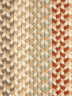 Mount Mansfield Indoor/Outdoor Multicolor Braided Round Rug