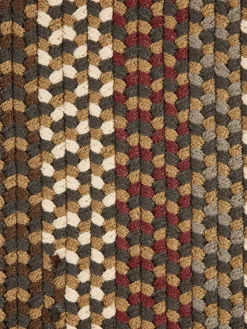Mount Mansfield Indoor/Outdoor Multicolor Braided Round Rug