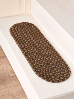 Mount Mansfield Multicolor Braided Oval Stair Tread, Set of 13