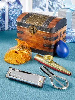 Music Time Treasure Chest Filled With Musical Instruments