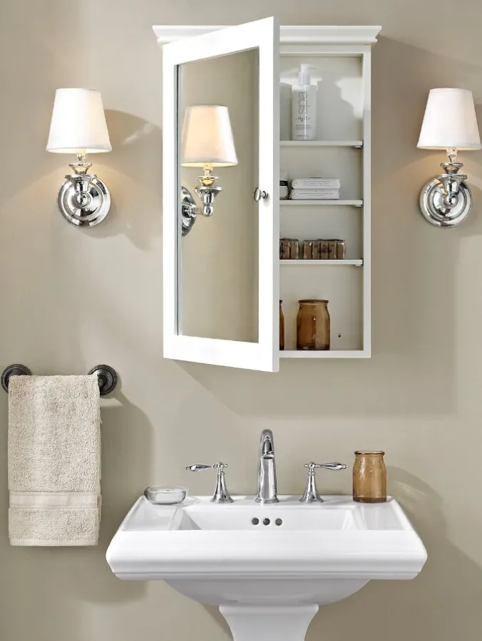 Nantucket Mirrored Wall Cabinet