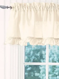 Narrow Ruffles Rod Pocket Tailored Valance by Country Curtains®