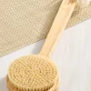 Natural Bristle Bath and Shower Body Brush With Bamboo Handle, Firm