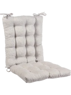 Never-Flatten Essex Check Rocker Cushion Set, In 2 Sizes