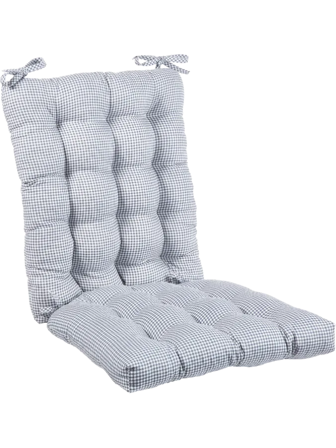 Never-Flatten Essex Check Rocker Cushion Set, In 2 Sizes