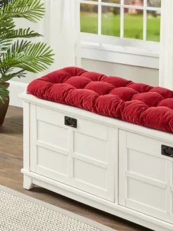 Never-Flatten Tufted Bench Cushion, In 2 Sizes