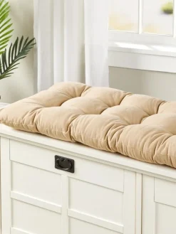 Never-Flatten Tufted Bench Cushion, In 2 Sizes