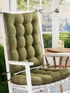 Never-Flatten Tufted Rocker Chair Cushion Set, In 2 Sizes