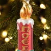 Noel Candle Blown-Glass Christmas Ornament
