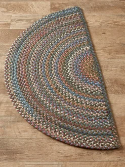 Northshire Multicolor Half-Round Braided Wool Rug
