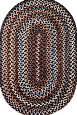 Northshire Multicolor Oval Braided Wool Rug