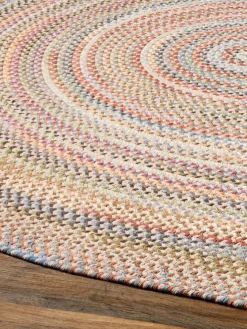 Northshire Multicolor Oval Braided Wool Rug