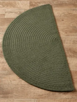 Northshire Solid Braided Wool Half-Round Rug