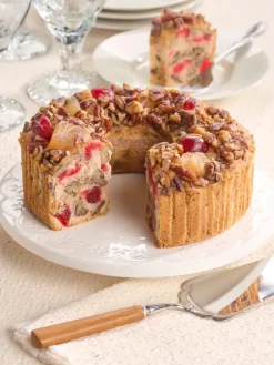No-Sugar-Added Fruitcake Tin, 2 Pound Cake