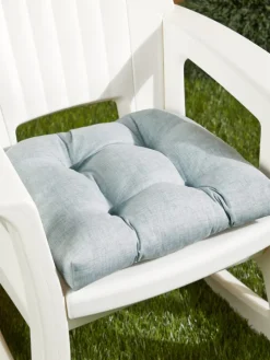 Oasis Weather-Resistant Indoor/Outdoor Tufted Chair Cushion