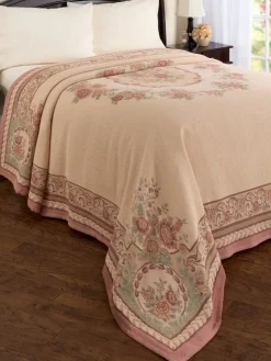 Old-World Tapestry Cotton Bedspread