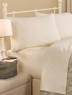 Open-Stock Solid Portuguese Cotton Percale Sheets