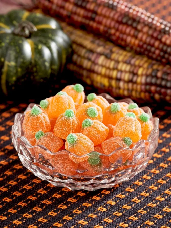 Orange Pumpkin Jelly Candy, 1.5 Pound Bag