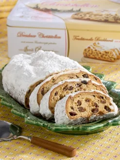 Original Dresdner Stollen in White Tin