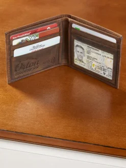 Orton Brothers Bi-Fold RFID Leather Wallet