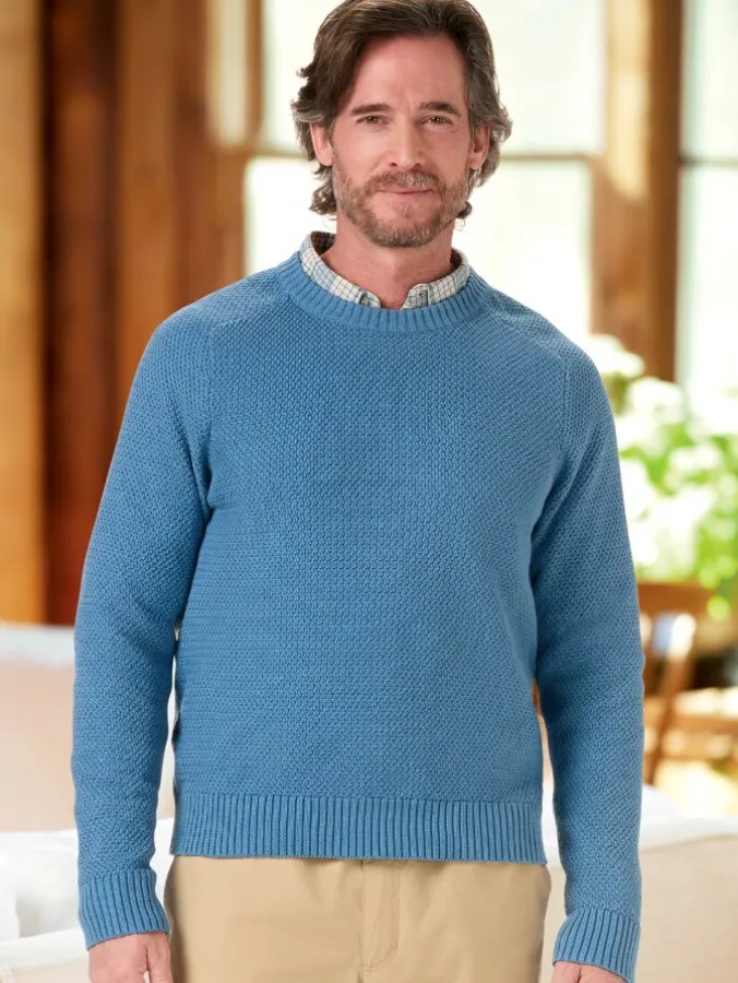 Orton Brothers Cotton Crewneck Pullover Sweater