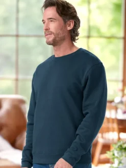 Orton Brothers Cotton Fleece Long-Sleeve Crewneck Sweatshirt