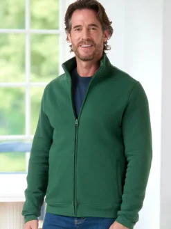 Orton Brothers Cotton Fleece Zip-Up Sweatshirt