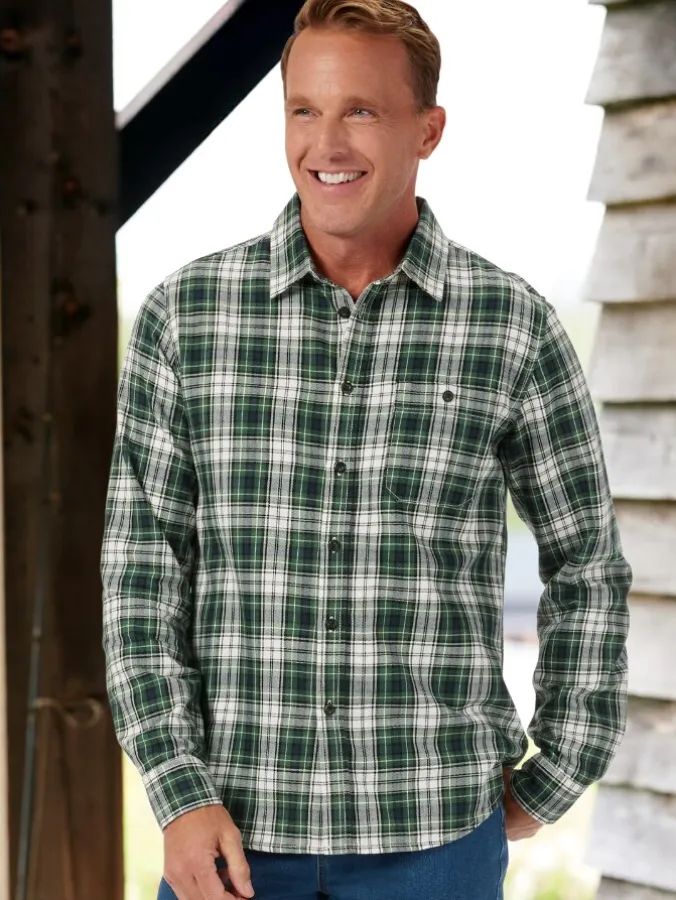 Orton Brothers Cotton Twill Untucked Shirt