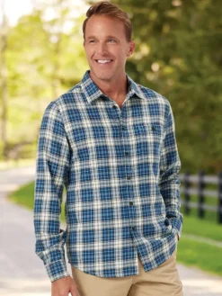 Orton Brothers Cotton Twill Untucked Shirt