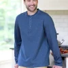Orton Brothers Double-Faced Long-Sleeve Henley Shirt