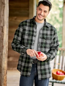 Orton Brothers Fleece-Lined Plaid Flannel Shirt