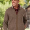 Orton Brothers Herringbone Zip-Up Fleece Jacket