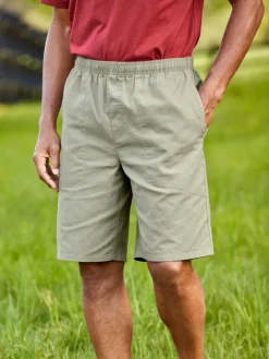 Orton Brothers Linen-Blend Pull-On Shorts