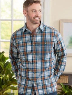 Orton Brothers Long-Sleeve Men's Madras Shirt