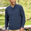 Orton Brothers Long-Sleeve Waffle-Knit Henley