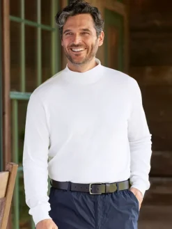 Orton Brothers® Men's USA Cotton Long-Sleeve Mockneck Shirt