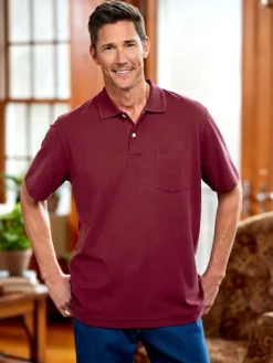 Orton Brothers Pique-Knit Short-Sleeve Polo Shirt