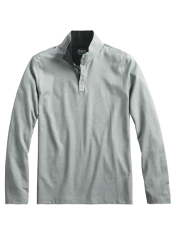 Orton Brothers Quarter-Button Mock-Neck Pullover