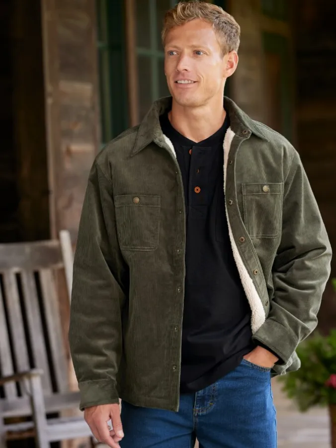 Orton Brothers® Sherpa-Lined Corduroy Shirt