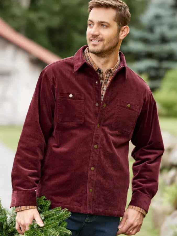 Orton Brothers® Sherpa-Lined Corduroy Shirt