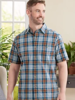 Orton Brothers Short-Sleeve Men's Madras Shirt